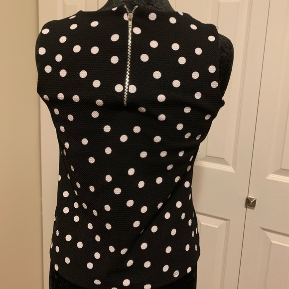 Polka dot sleeveless top size s/m - Picture 3 of 4